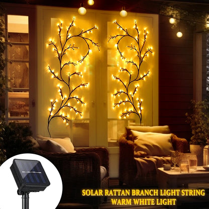 1PCS 72LED/96LED Tree Branch Lamp USB Powered DIY Festive Tree Vine Light for Home Decoration Solar Powered Willow Vine Lights