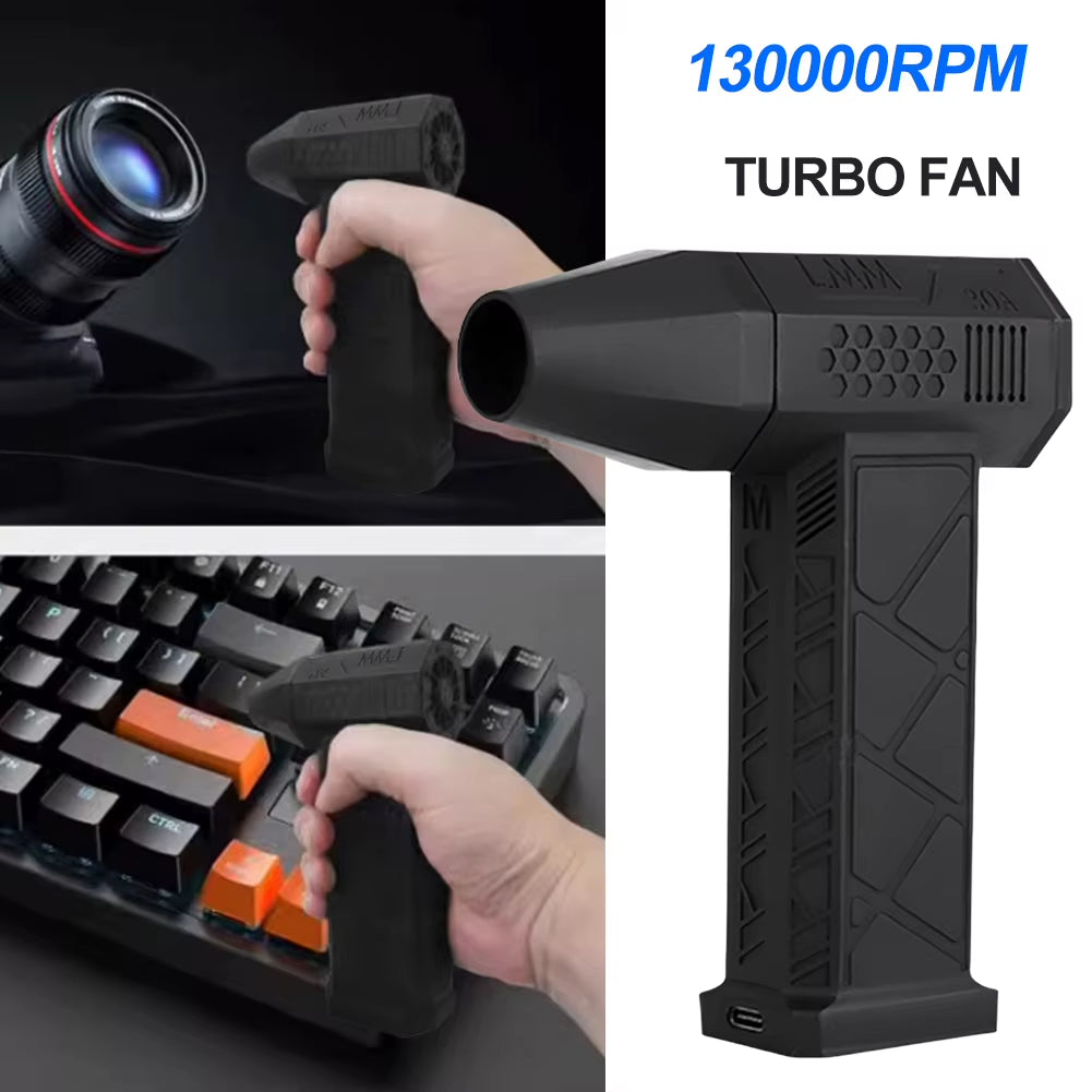 Powerful Air Blower 130000RPM Mini Turbo Jet Fan High Speed Turbo Violent Fan Brushless Motor Handheld Duct Fan PC Cleaning Tool